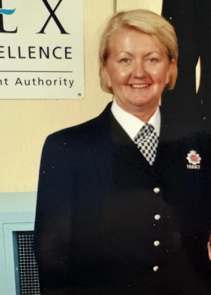 Angie Bradburn in uniform later in her service