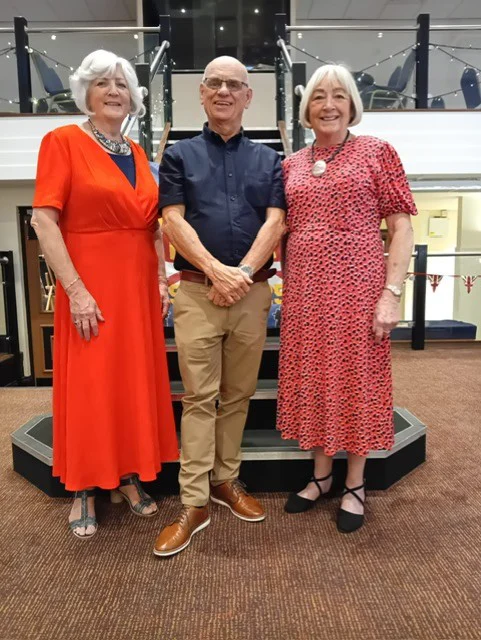 Michael Kerrigan, Maureen Graham and Sandie Wilde of the Manchester & District NARPO committee, summer 2026